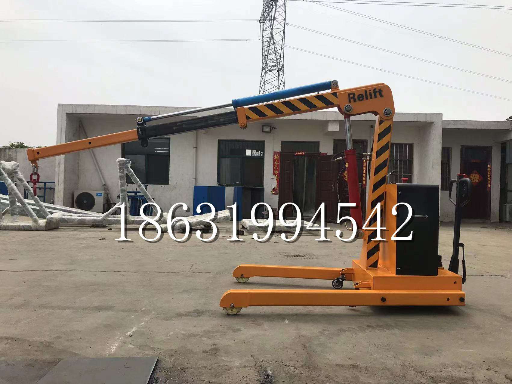 武清区久征定做3吨三轮随车吊 农用园林绿化移树吊 平板工程用小吊机